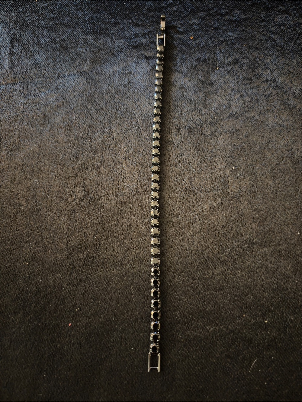 4mm Black Tone Tennis CZ Bracelet 7 1/2in. - Picture 9 of 15